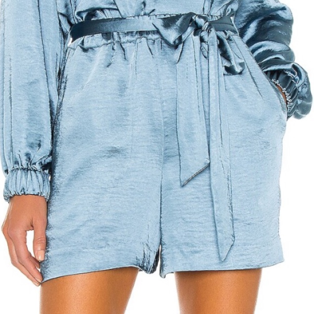 L’Academie Blue Shorts from Revolve